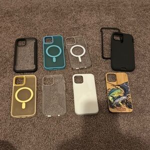 iPhone 12 Assorted Phone Cases - Black, Blue, Clear, White, Gold